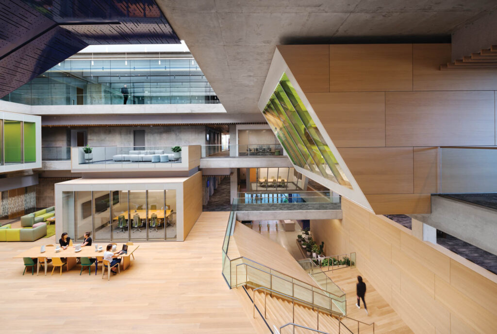 Interior Design Magazine features Intuit Corporate HQ showcasing Shinnoki