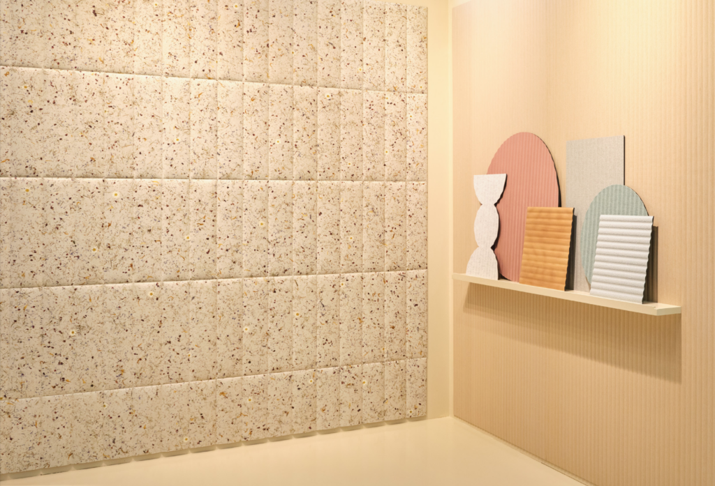 Bloom Natural Fiber Acoustical Material by Slalom Acoustics