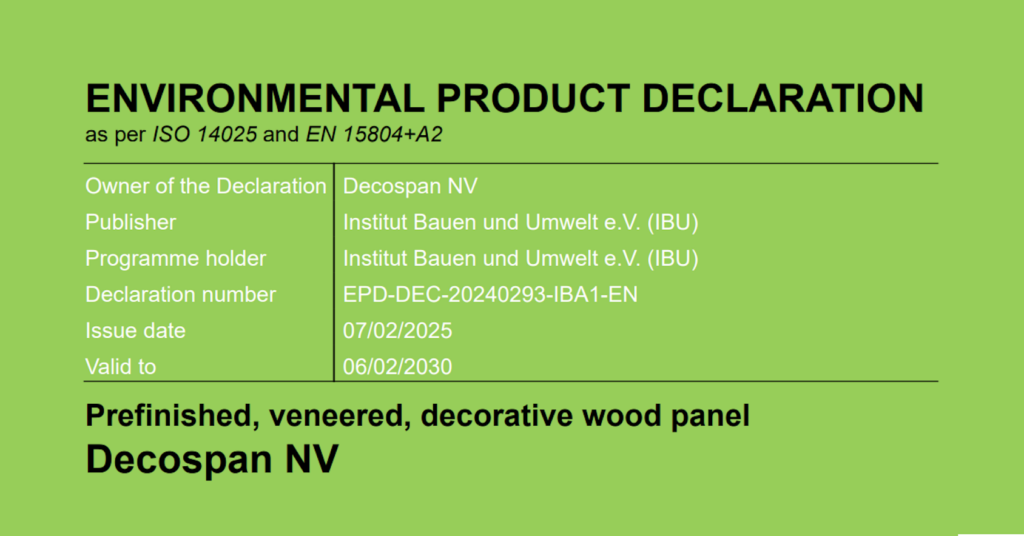 EPDs in Architectural Materials Shinnoki